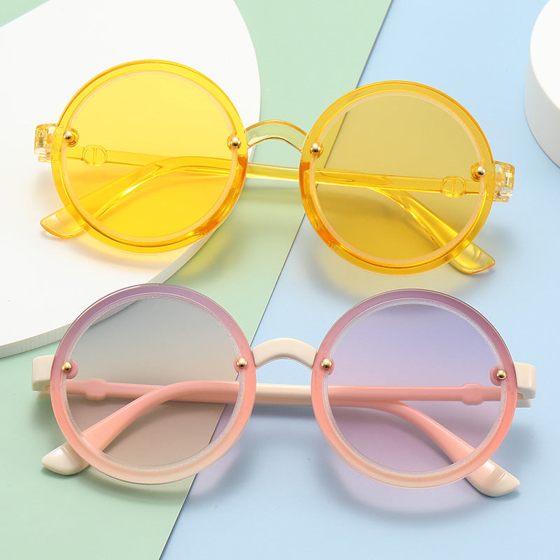 Women's Round Sunglasses with Transparent Frame Skanto