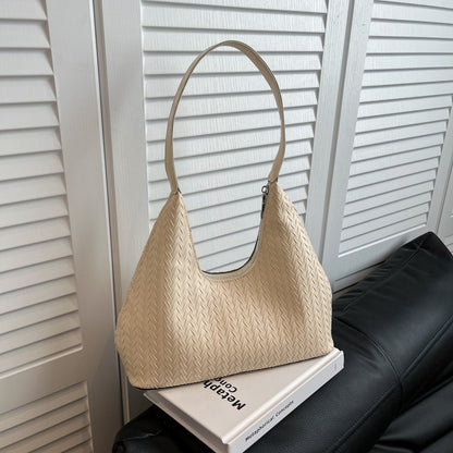 Textured Woven Shoulder Bag Acalora