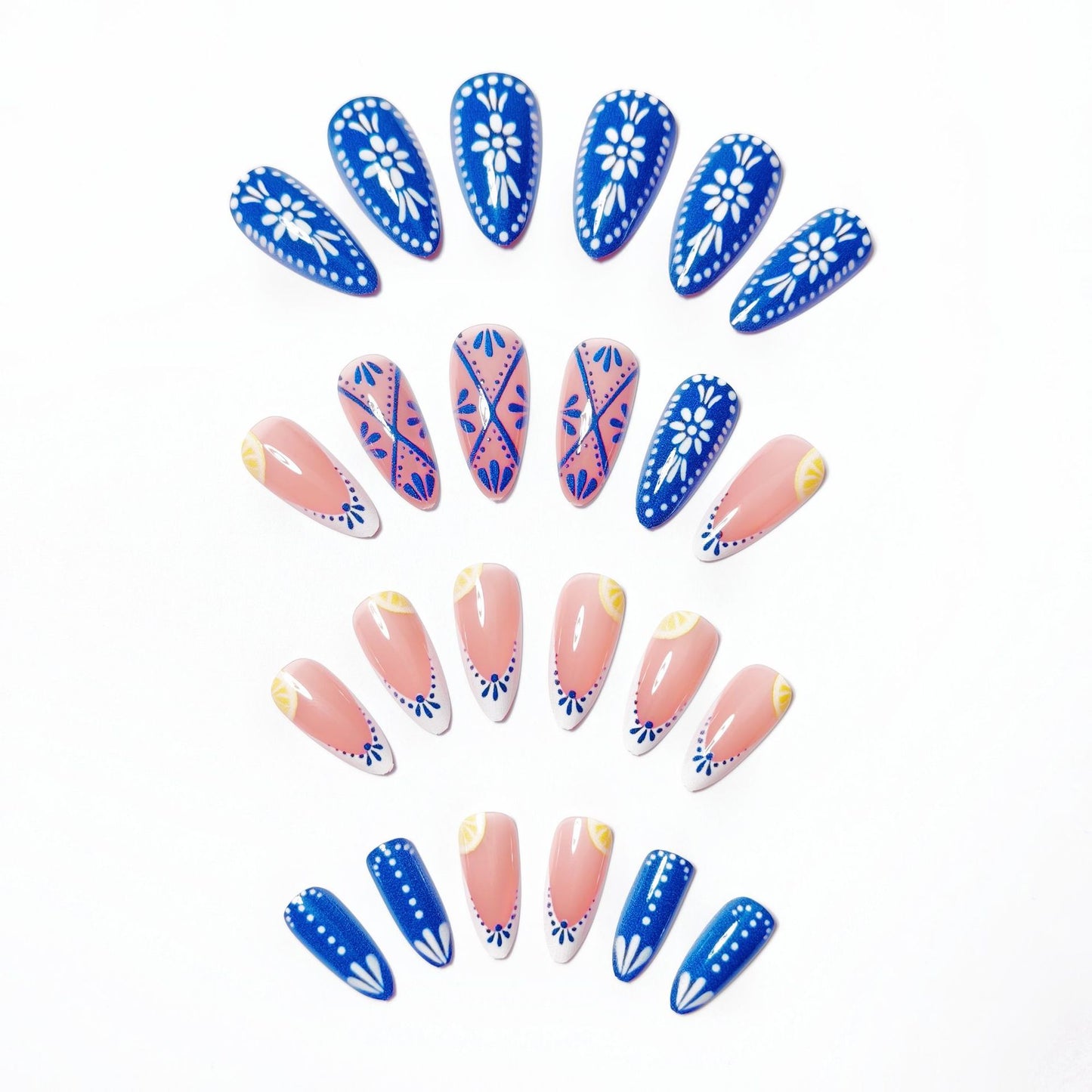 Artistic Floral Nail Art Set Acalora