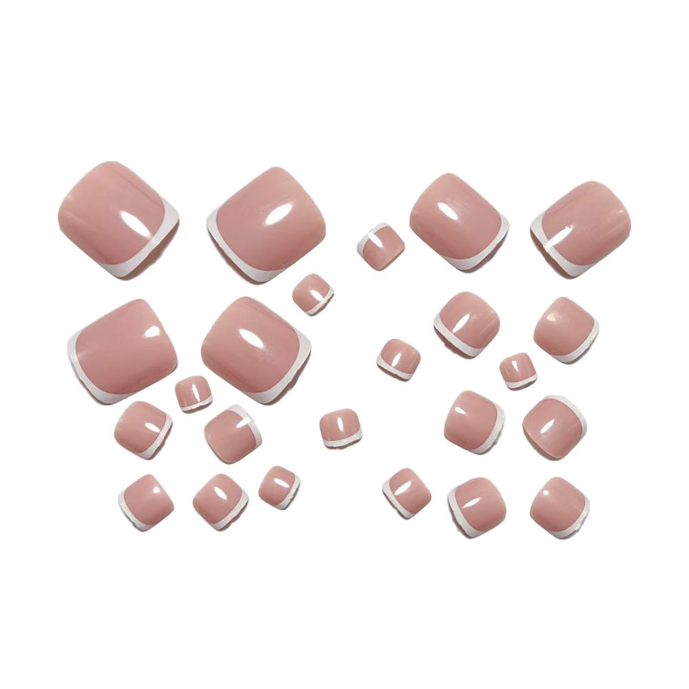 Artificial nails with elegant French tips Acalora