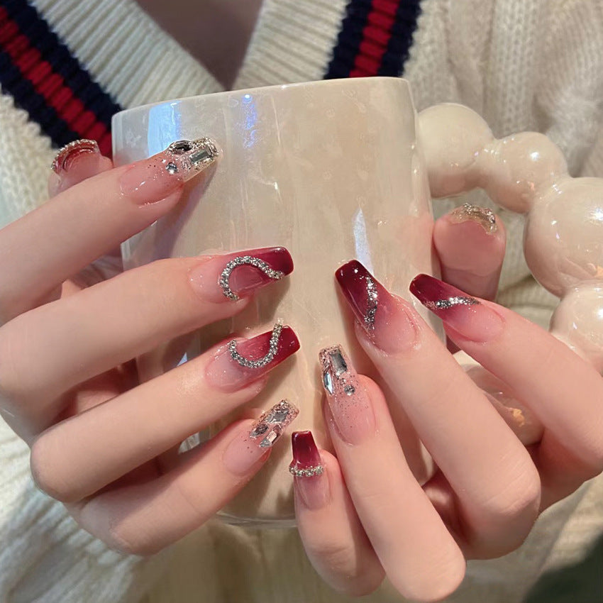 Festive Holiday Themed Press-On Nail Art Acalora