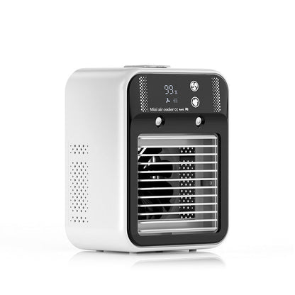Unisex Portable Mini Air Cooler with Humidifier Digital Display USB Powered Skanto
