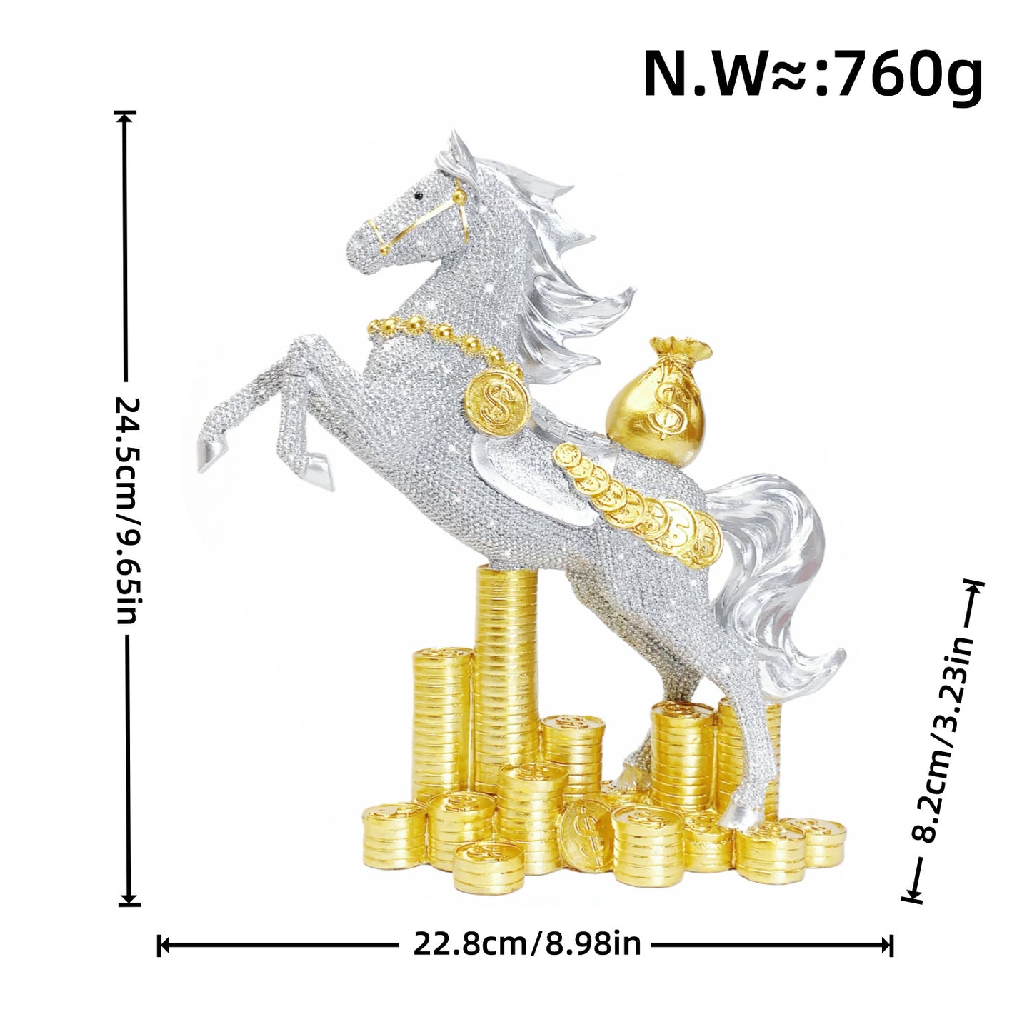 Decorative horse figurine Acalora