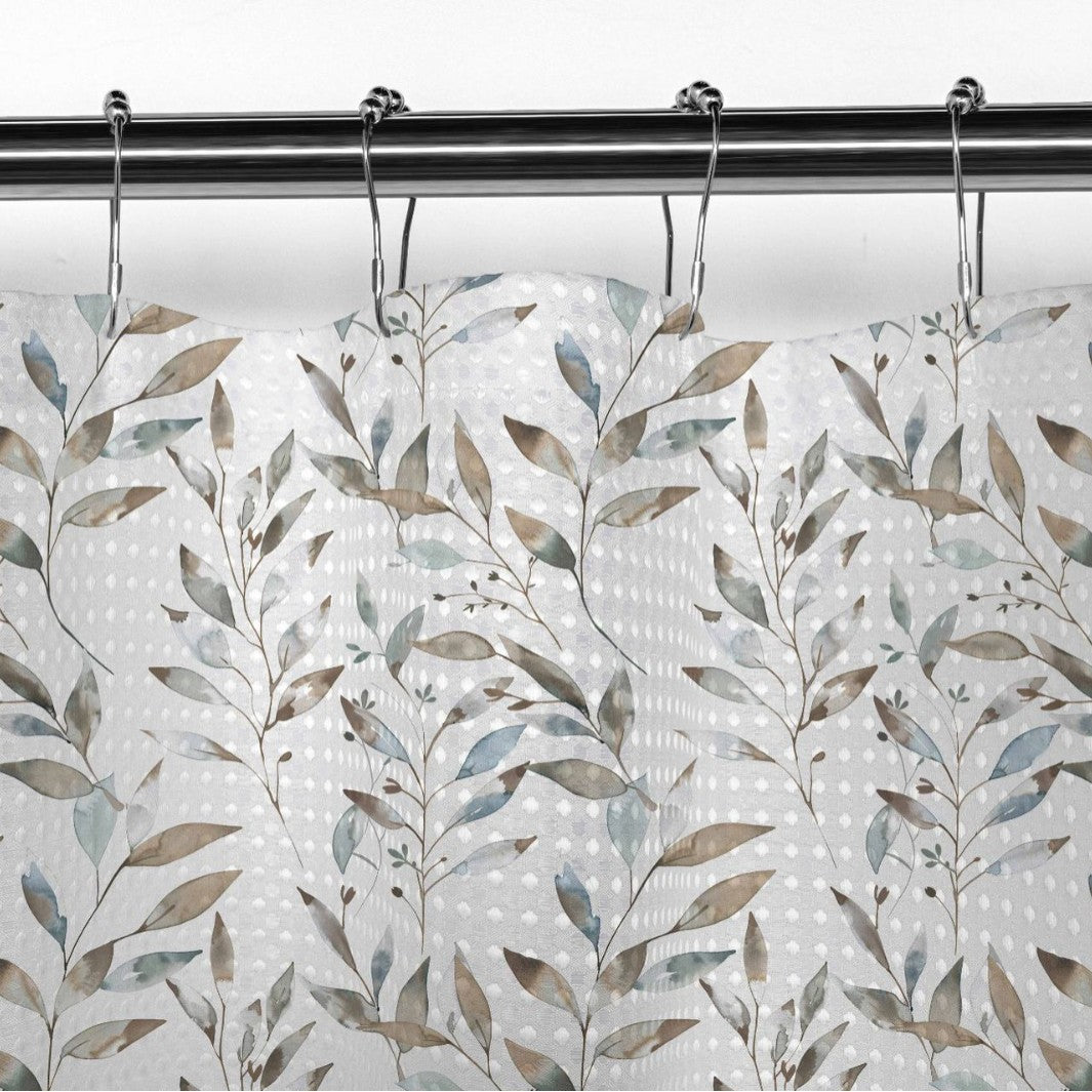 Floral Patterned Shower Curtain