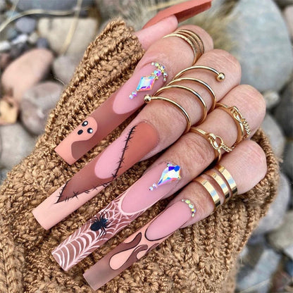 Creative Halloween Press-On Nail Art Acalora