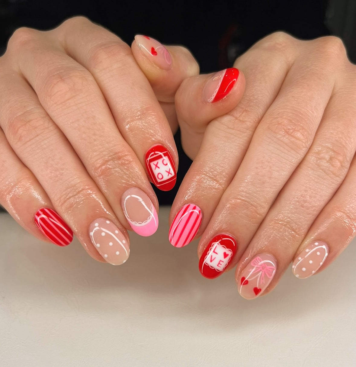Festive Nail Art Design Acalora