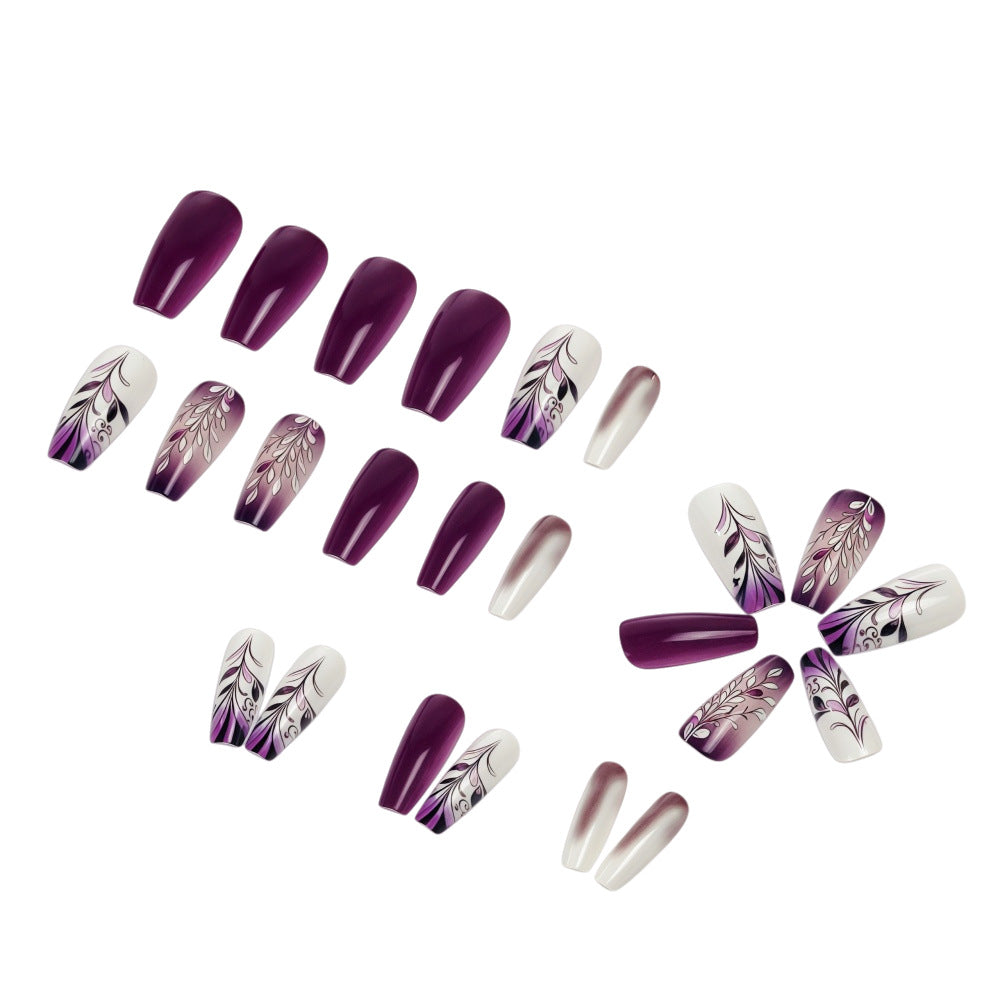Artificial nails with elegant floral design Acalora