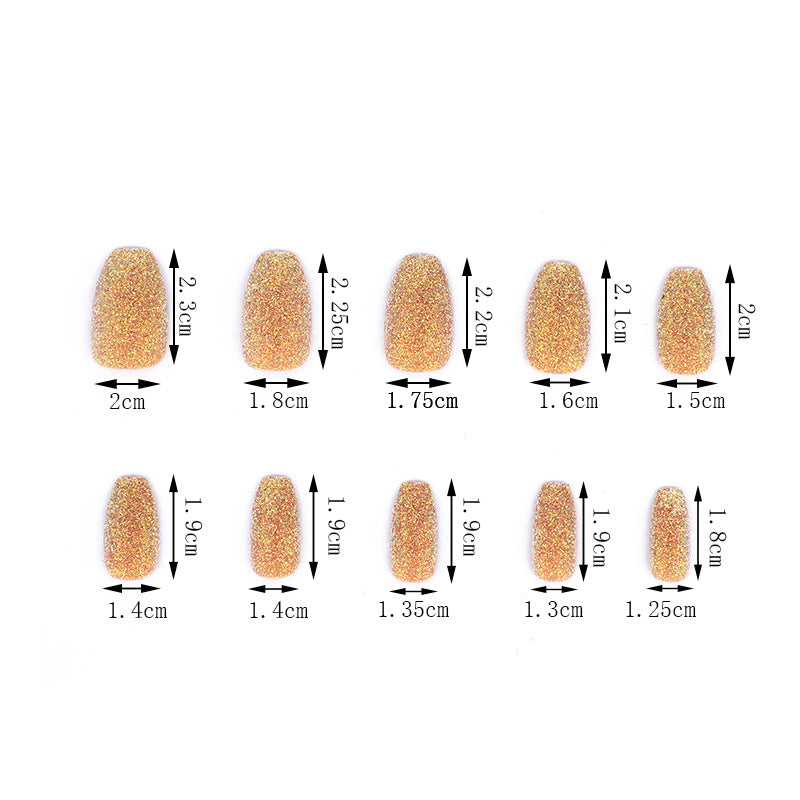 Glittering artificial nails in modern design Acalora