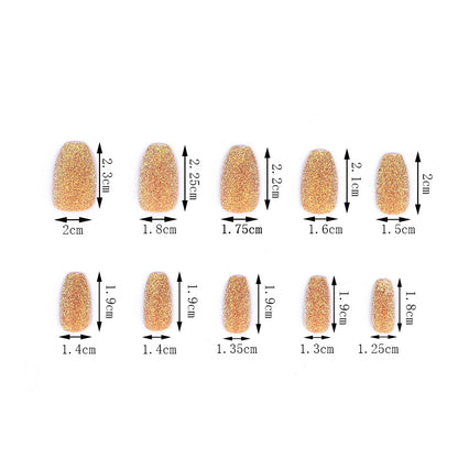 Glittering artificial nails in modern design Acalora
