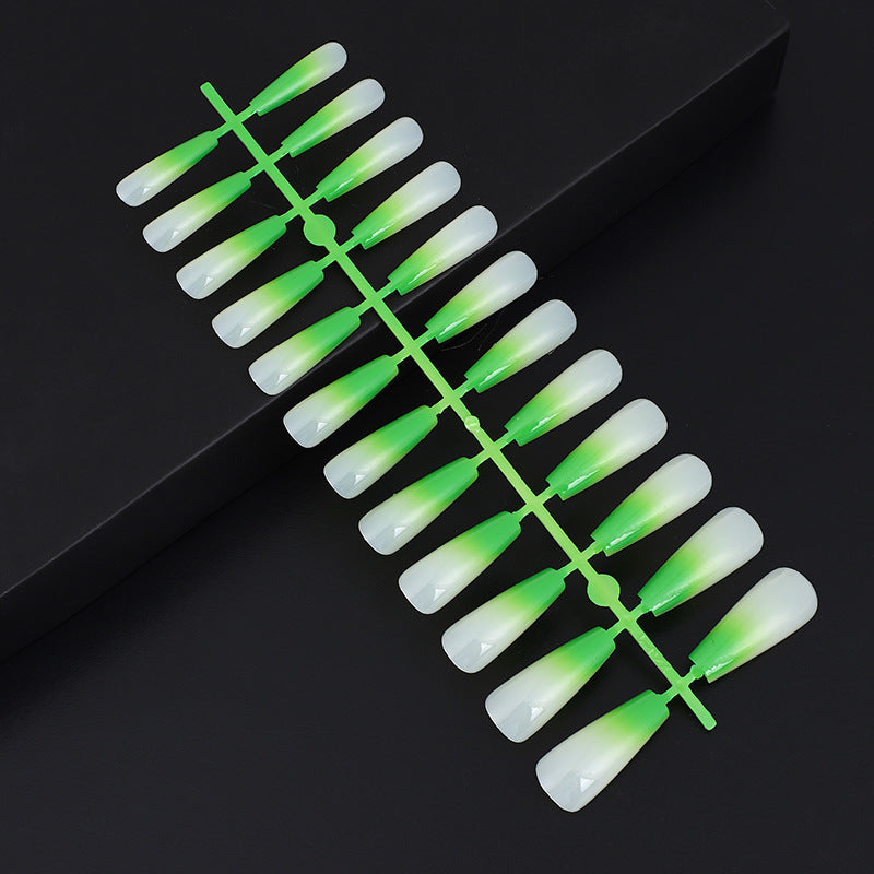 Artificial nails in elegant ombre design Acalora