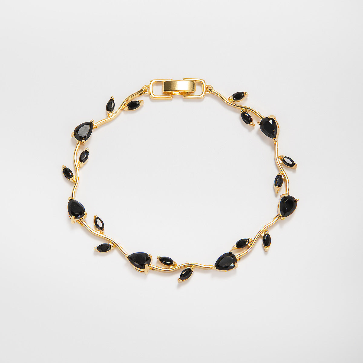Elegant Floral Design Statement Bracelet Acalora