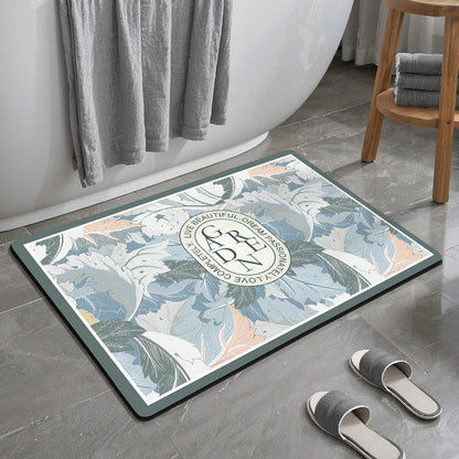 Decorative Motivational Bath Mat Acalora