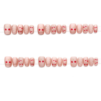 Cherry Blossom Themed Press-On Nail Art Acalora