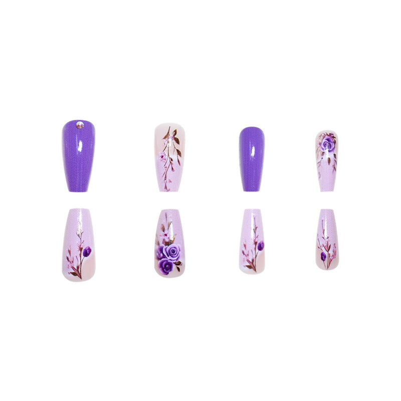 Elegant Floral Design Nail Wraps Acalora