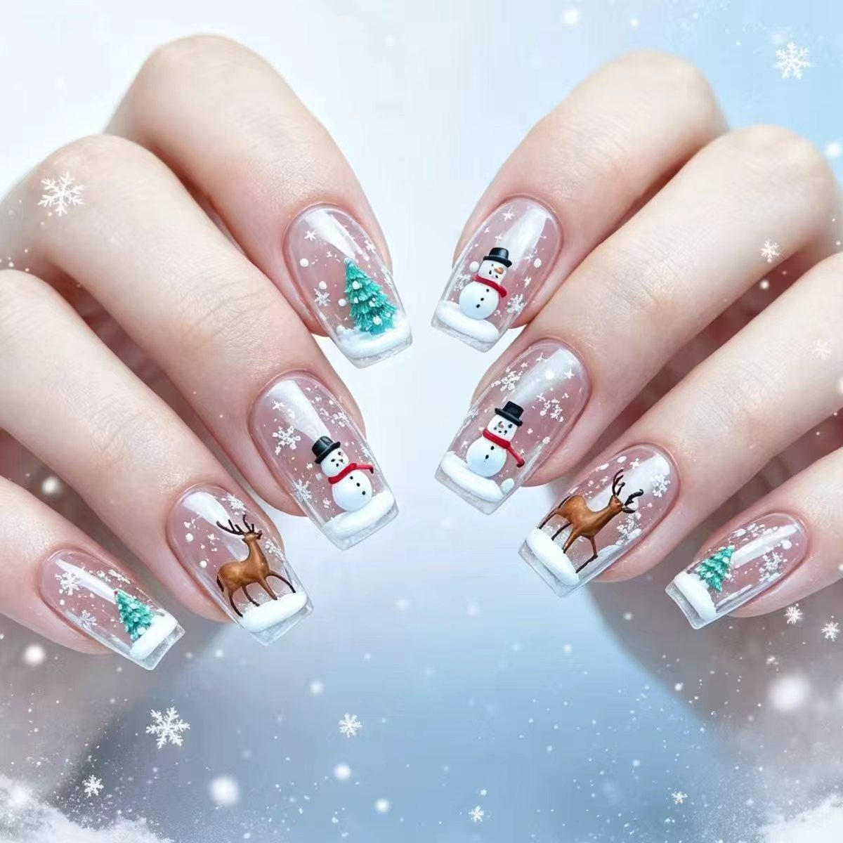 Holiday-Themed 3D Nail Art Acalora