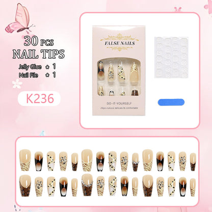 Artificial nail set with unique design Acalora