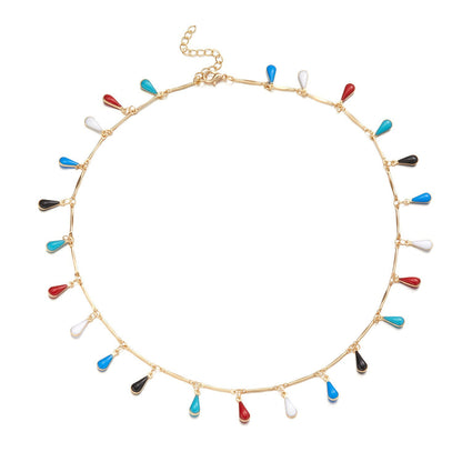 Heart Charm Statement Necklace Acalora