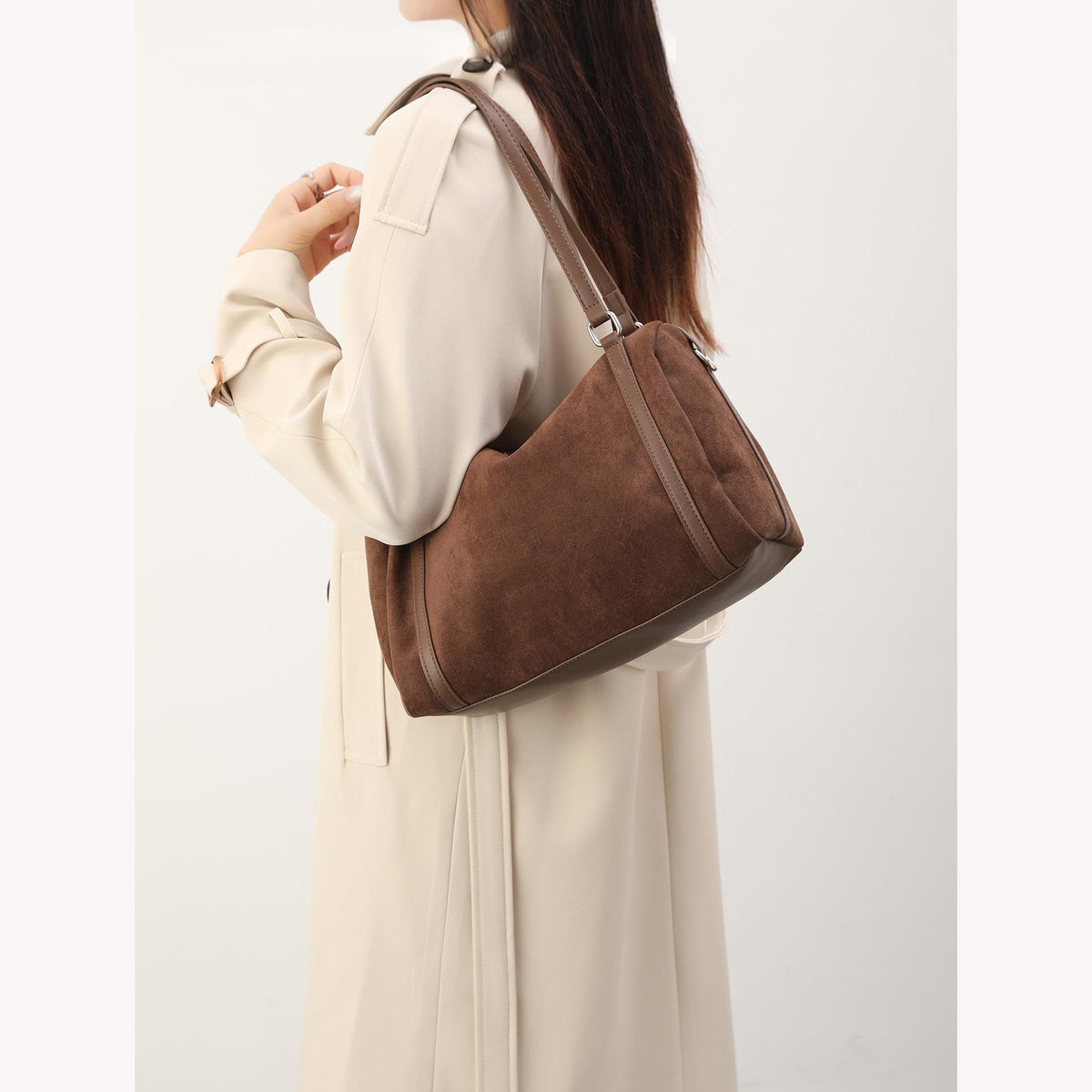 Soft Suede Shoulder Bag Acalora