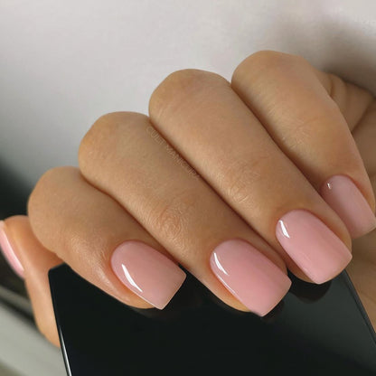 Elegant Glossy Square Nail Set Acalora