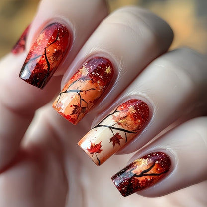 Artful Autumn Art Nails Acalora