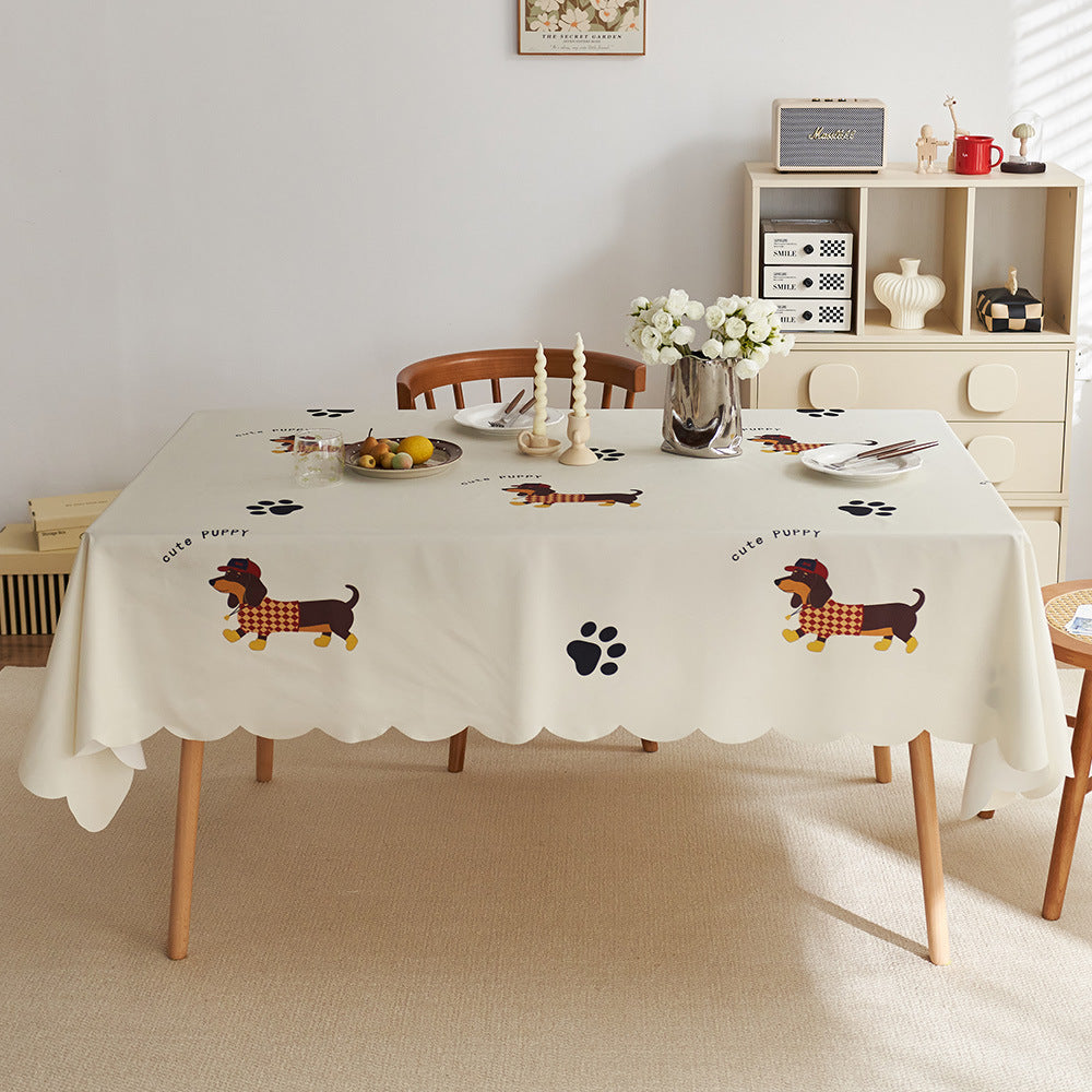 Decorative Striped Tablecloth