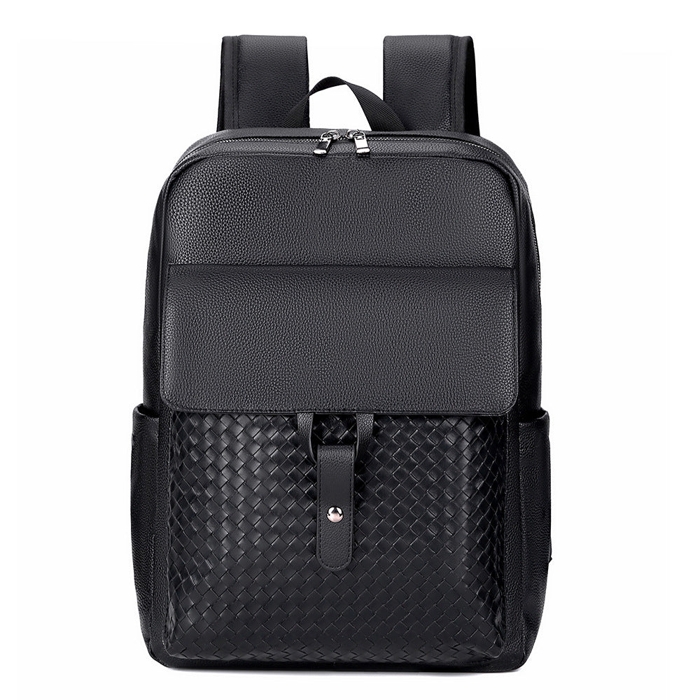Elegant Textured Leather Backpack Acalora