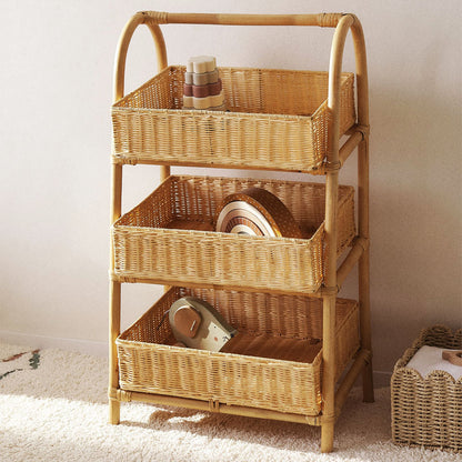 Multi-Tier Woven Storage Rack Acalora