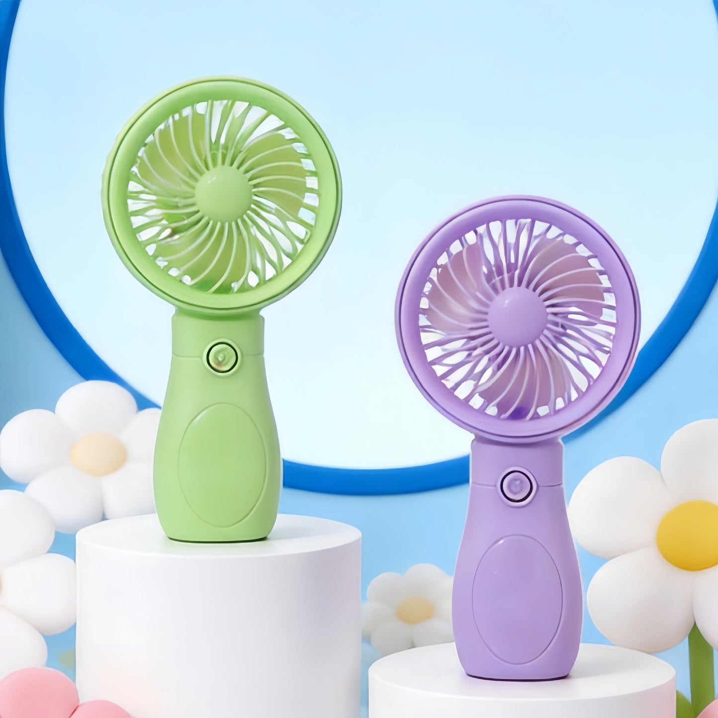 Ladies' Portable Mini Hand Fan with Rechargeable USB Port Karnz