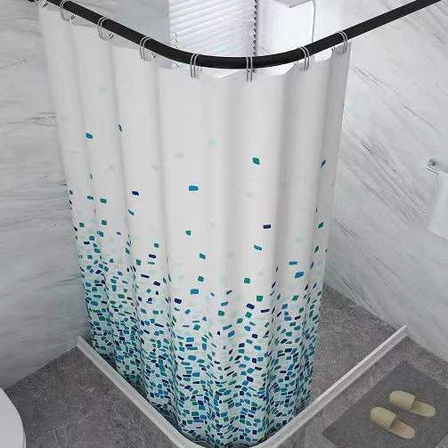 Mosaic-Patterned Shower Curtain