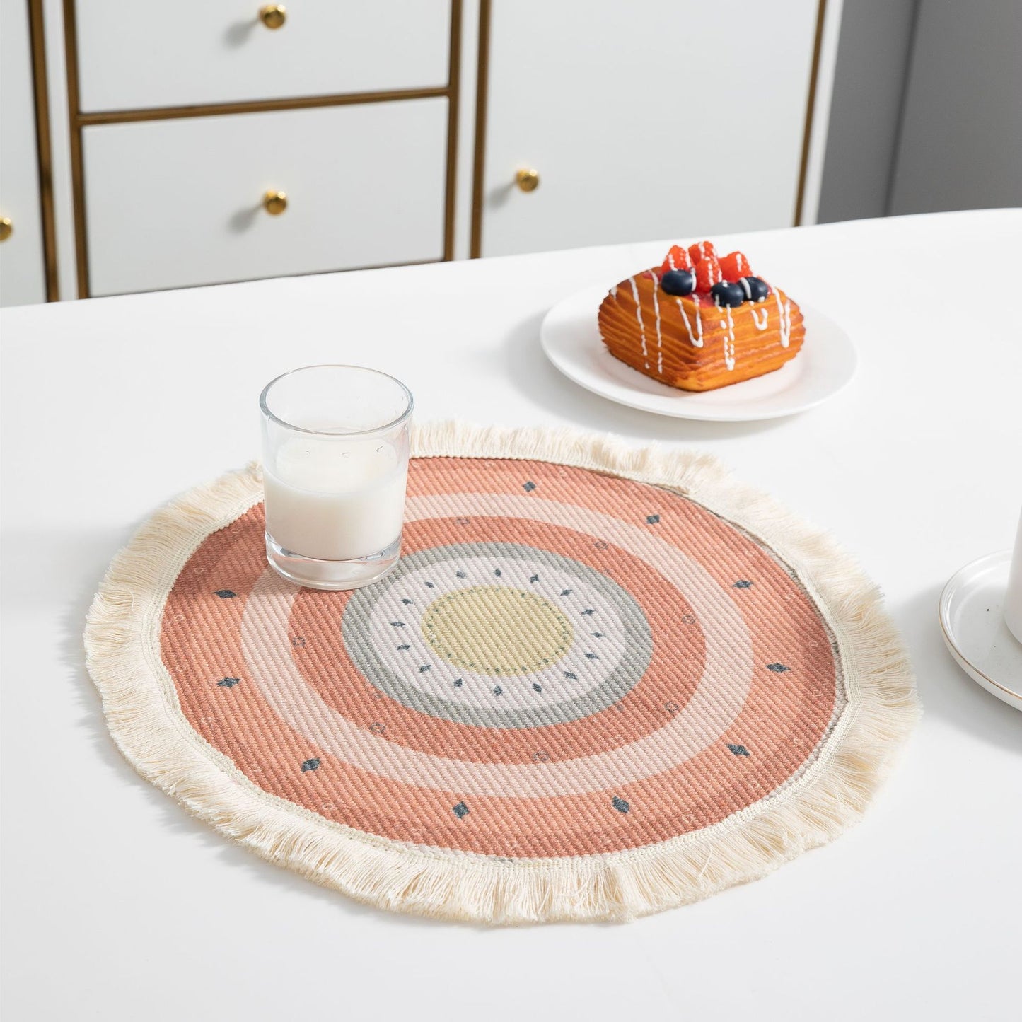 Round Bohemian Decor Table Mat