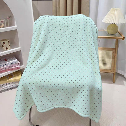 Cozy Dot Pattern Throw Blanket