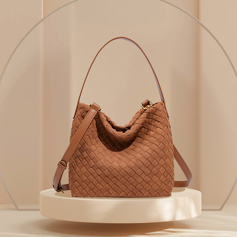 Textured Vegan Leather Crossbody Bag Acalora