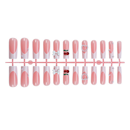 Decorative 3D Embellished Press-On Nail Set Acalora