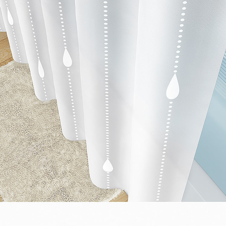 Sheer Textured Shower Curtain