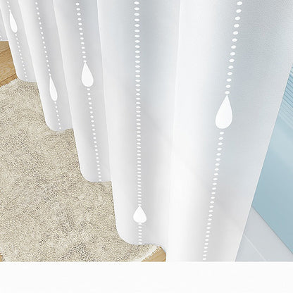 Sheer Textured Shower Curtain