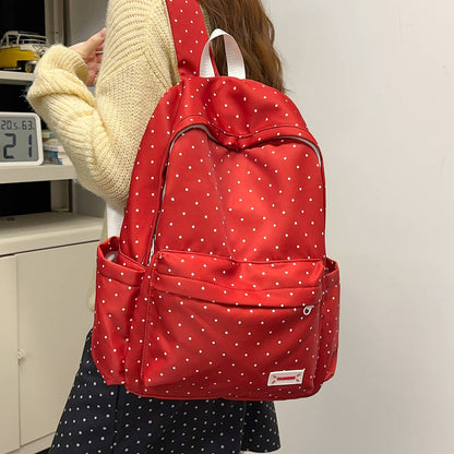 Stylish Polka Dot Backpack Acalora