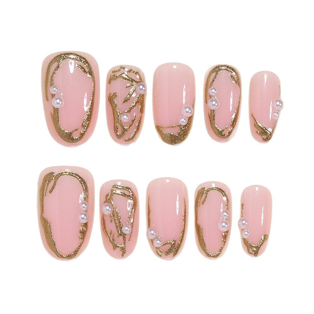 Elegant Gold Foil Nail Art Set Acalora