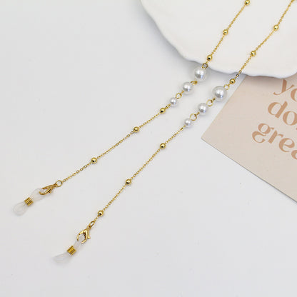 Elegant Pearl Eyewear Chain Acalora