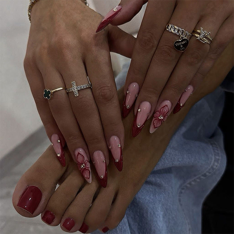 Elegant Decorative Press-On Nail Set Acalora 1788496206