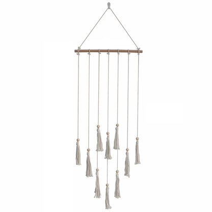 Decorative wall hanging with fringes