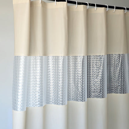 Textured Waterproof Shower Curtain