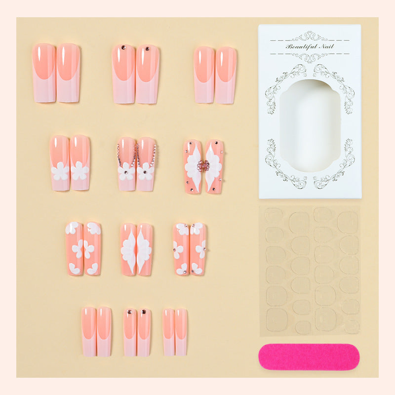 Floral Accent Press-On Nail Art Kit Acalora