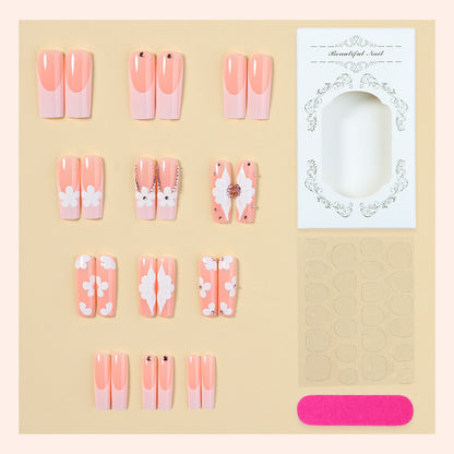 Floral Accent Press-On Nail Art Kit Acalora