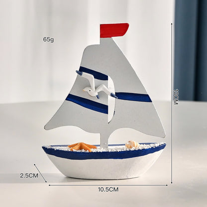 Nautical Sailboat Table Accent
