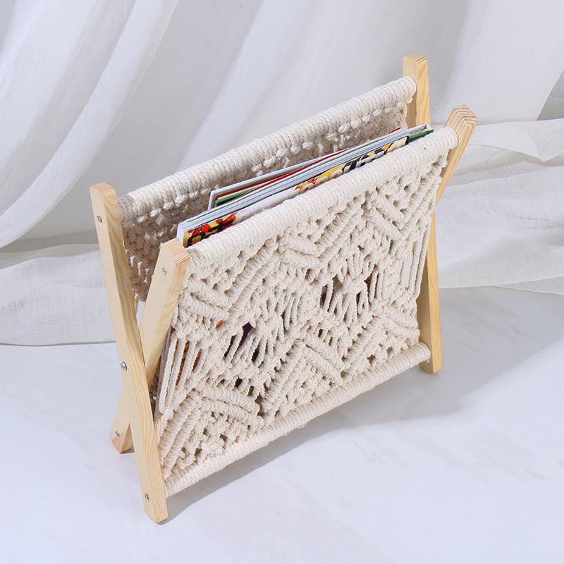 Macrame Magazine Rack Acalora