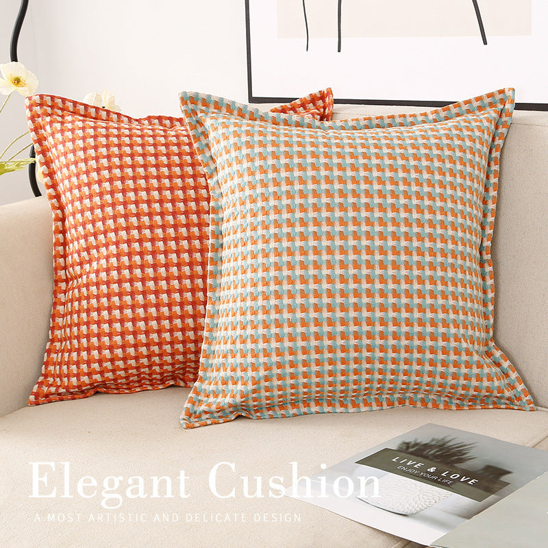 Decorative Geometric Patterned Cushion