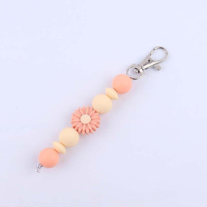 Decorative Silicone Beaded Keychain Holder Acalora