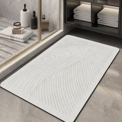 Abstract Geometric Design Bath Mat Acalora