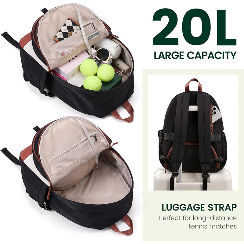 Padded Tennis Racket Backpack Acalora
