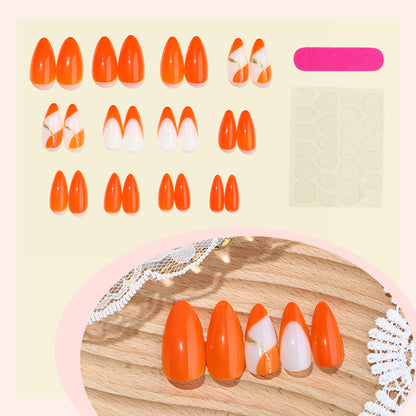Premium Stylish Press-On Nail Set with Elegant Design Elements Acalora